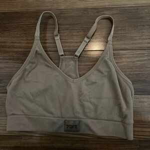 PINK Victoria's Secret Ribbed Tan Bralette